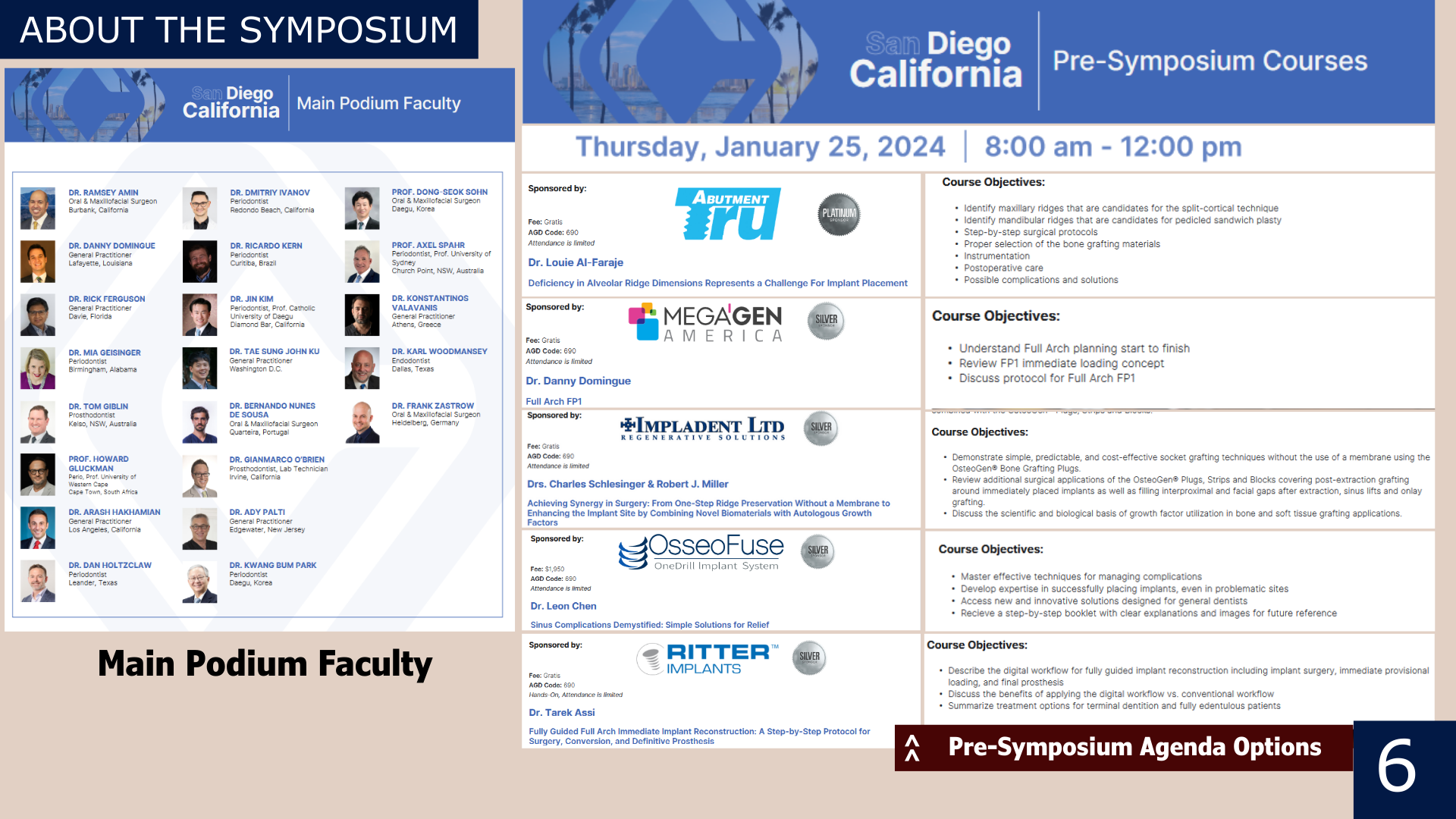 Pre-symposium courses