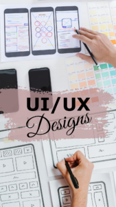 UX as the main composition within the website design that contains UI and information architecture